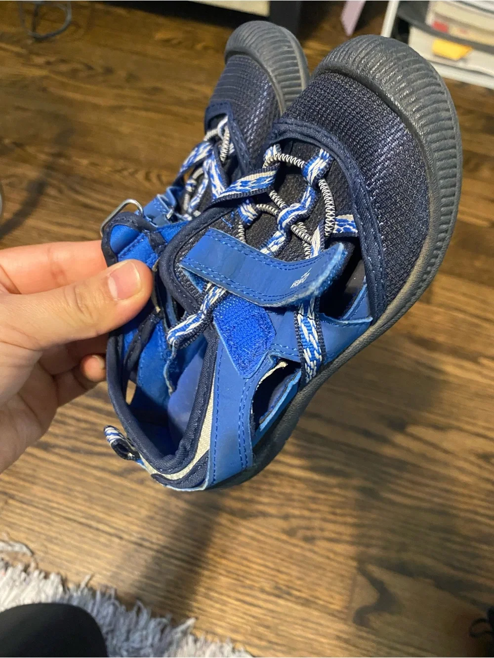 OshKosh B'gosh Navy and Royal Blue Kids Sport Sandals